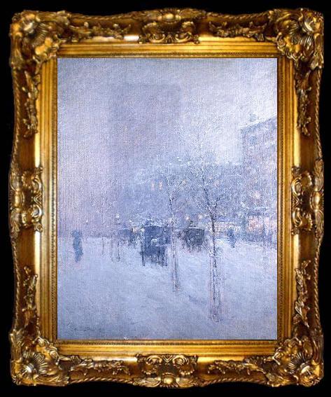 framed  Childe Hassam Late Afternoon, New York, Winter, ta009-2